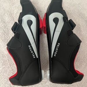 Peloton Black and White Cycling Shoes with Cleats Men’s US Size 13